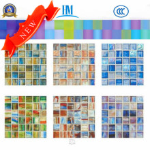 Tamaño Pequeño Espesor 4mm Mosaico De Cristal / Coloreado / Piscina / Pared TV / Mosaico De Vidrio